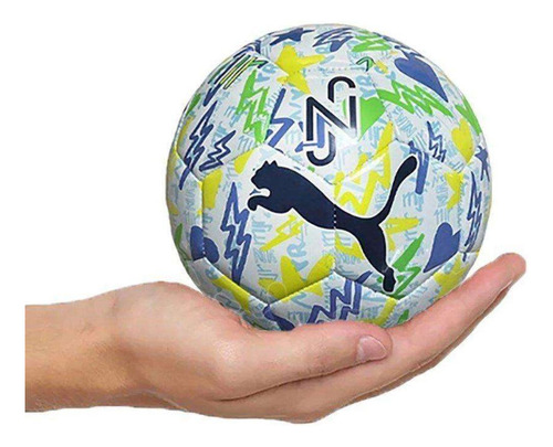 Mini Bola De Futebol Neymar Puma Graphic Branca