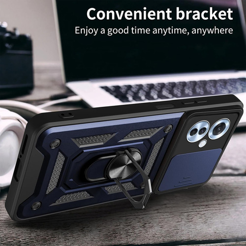 Funda Para Oppo Reno 11 F Uso Rudo Cámara Carcasa+mica Azul Oppo Reno 11f