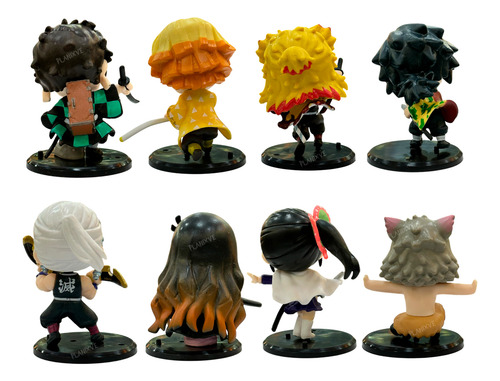 Figuras Demon Slayer Coleccion Completa 8cm Pvc Anime