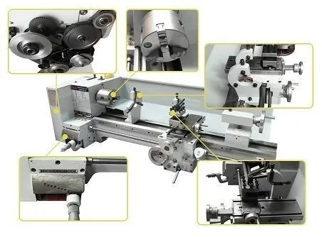 Torno Paralelo Banco 750 Mm 3/4 Hp 550w Faena Srl