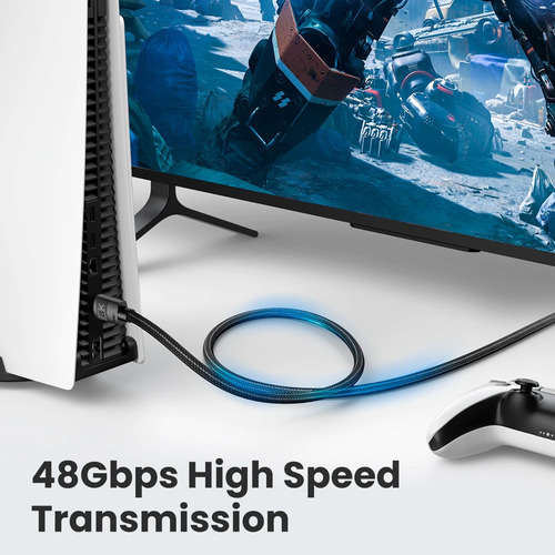 Cable Hdmi 2.1 Max Resolucion 8k Compatible Ps5 Y Xbox X 3mt (Reacondicionado)