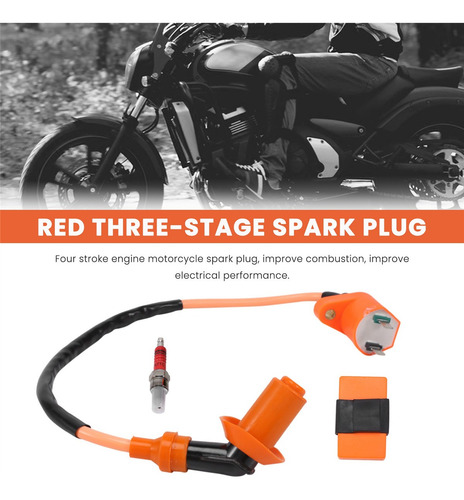 Bobina De Encendido Modificada Para Motocicletas Racing, Buj
