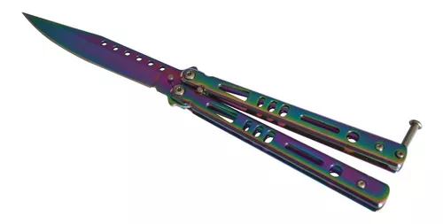 Cuchillo Mariposa Csgo Premium Sin Filo, Tornillos Y Bujes