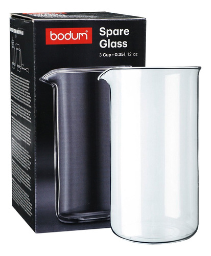 Vaso Repuesto Prensa Francesa Bodum Original (0.35 L - 3 Tz)