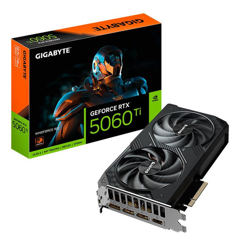 Placa De Video Gigabyte Geforce Rtx 5060 Ti Windforce, 16gb