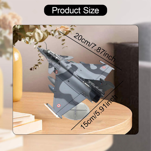 Modelo De Avión De Rafale A Escala 1:72, Modelo De Gris