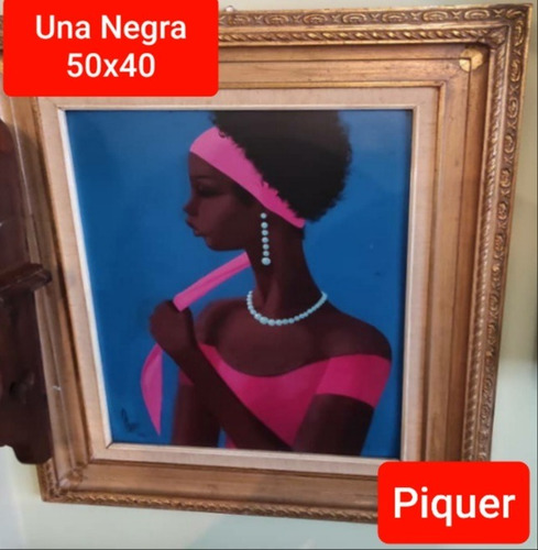 Cuadro Una Negra Del Artista Nicolas Piquer