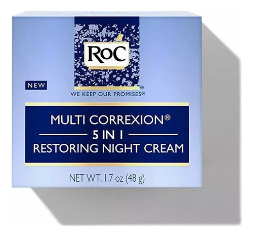 Crema facial antiarrugas Roc Note Multi Correxion 5 Em multi-tarea anti-envejecimiento crema de noche Desarrollado con tecnología Hexinol que se dirige a los cinco signos de envejecimiento