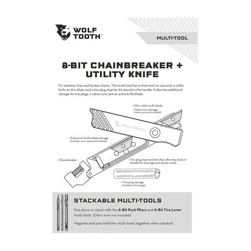Wolf Tooth 8bit Chainbreaker + Utility Multitool - Romp...