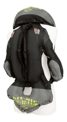 Imagen 3 de 5 de Chaleco Airbag Para Motos Hit-air Black M L Japon Con Gas