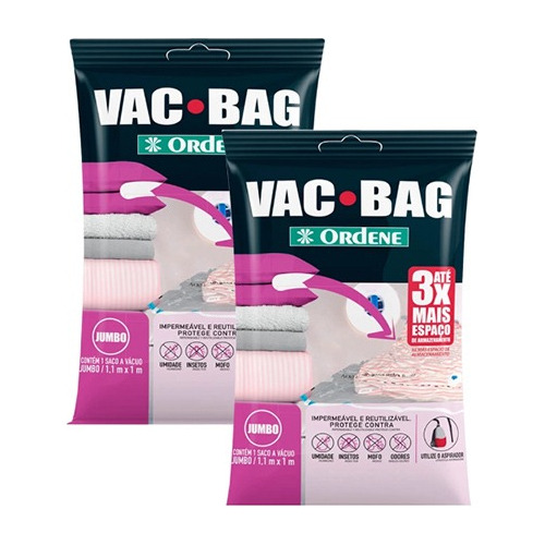 Combo X 2 Bolsas Al Vacío Vac Bag Jumbo 110x100 De Ordene 