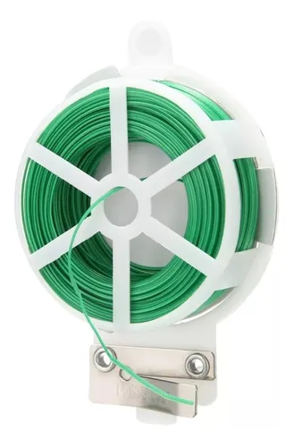 Set 2 Rollo 20 Mt. Alambre Amarra Plantas Plastificado