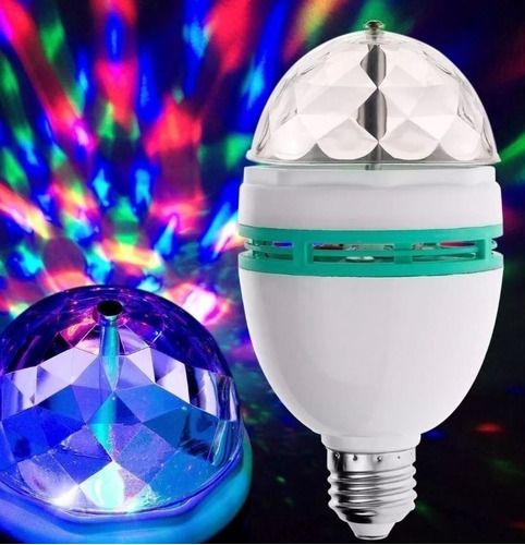 Foco Led Colores Giratorio Rgb Fiesta Disco Pack 30 Piezas