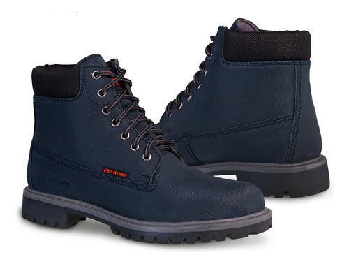 Bota Industrial Hombre Casual Botin Pro Work 77611 Garm Azul