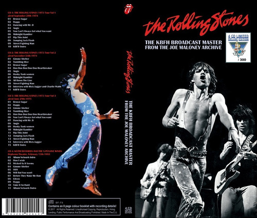 Rolling Stones Box 4cd Kbfh Broadcast Shows Cerrada C/envio