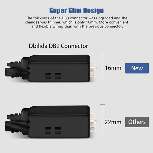 Conector Sin Soldadura Dbilida Db9 (4 Machos), Db9 Breakout
