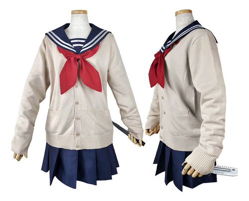 My Hero Academia Himiko Toga Traje De Marinero Suéter Y Daga A