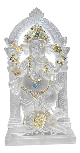 Elefante Estátua Mini Ganesh Estátua Resina Ornamento