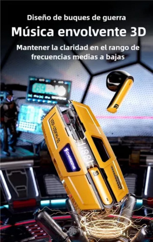 Auriculares Inalámbricos Para Juegos Transformers Tf-t01 (color Am) Auriculares Inalámbricos Bluetooth Auriculares Bluetooth Auriculares Mecánicos