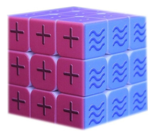 Cubo Mágico 3x3x3 Ciego Braille Huella Dactilar Velocidad R