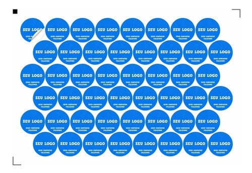 Adesivo Redondo 3cm Personalizado - Pack Com 1440 Adesivos