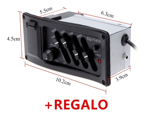 Pastilla Para Guitarra Eléctrica Acústica Eq-7545r + Regalo