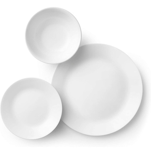 Set Vajilla Corelle Vitrelle 18 Piezas Winter Frost White