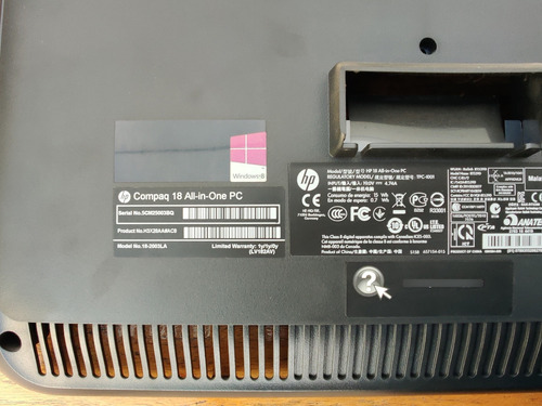 Repuestos Pc Compaq 18-2003la All In One Pc (Usado)
