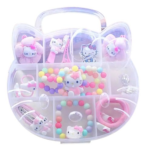 Hello Kitty Set Accesorios Regalo Niña Estuche Reutilizable