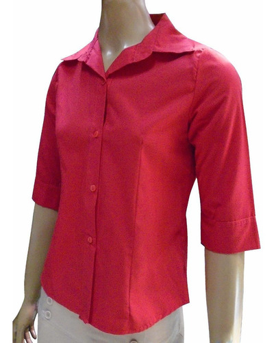 Imagen 1 de 4 de Camisa De Mujer Uniforme Manga 3/4 Envios A Todo El Pais