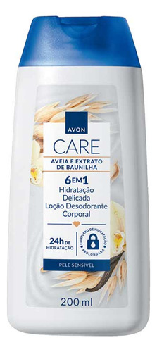 Loción corporal hidratante de avena y vainilla Avon Care 200 ml