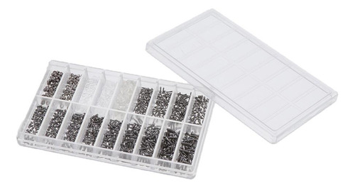 Kit De Reparación De Gafas 900pcs Mini Pernos De Acero Inox