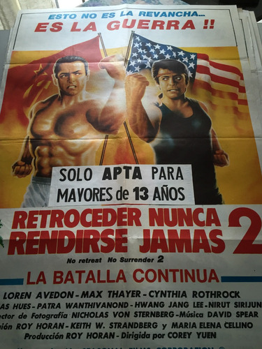 Poster Retroceder Nunca Rendirse Jamas 2 Loren Avedon Max Th