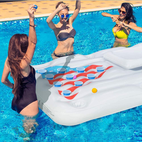 Bote Para Piscina Jasonwell Beer Pong - Piscina Infla...