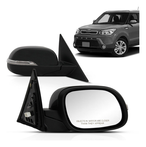 Retrovisor Soul 15 16 17 2018 19 Elétrico Com Pisca Retrátil