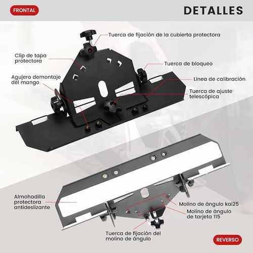 Base Para Esmeril Corte 45 Y Chaflan Para Loseta Y Azulejos