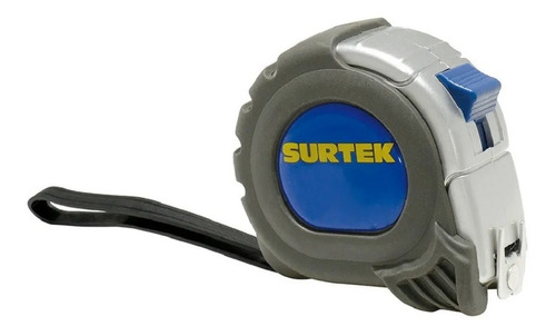 Flexómetro Anti-impacto Silver 8m X 1puLG C/ Imán Surtek
