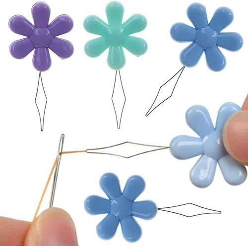 Threaders, Enhebradores De Agujas En Forma De Flor, Herramie