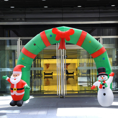 Arco De Muñeco De Papá Noel Inflable Iluminado Arco De