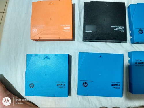 Lote Com 6 Fitas Hp Lto-5 Ultrium Rw 3.0 Tb Léia O Anúncio (Usado)
