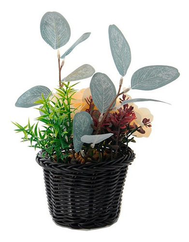 Planta Artificial Maceta Vgo 12x25cm Mcc 7062 Vgo Amarillo