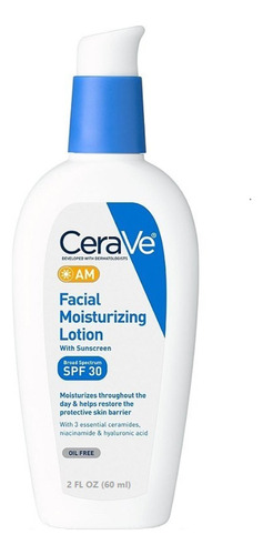 Cerave Crema Hidratante Facial De Día Con Protección Solar