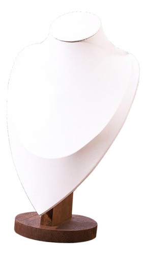 Colar Display Busto Jóias Titular Decoração Branco Grande
