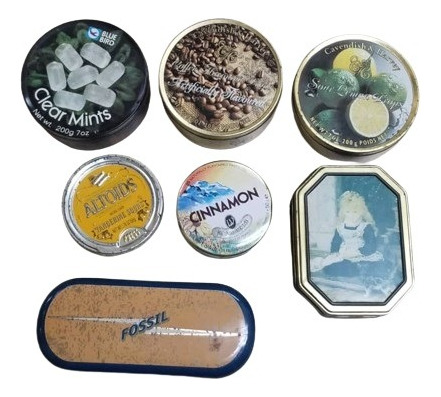 Lata Pequeña - Caja Metalica - Contenedor Colección- Vintage (Usado)