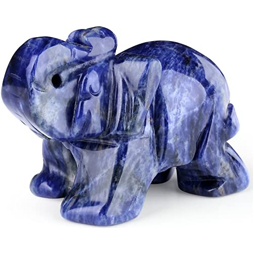 Figura Elefante Decorativo - Sodalita Azul