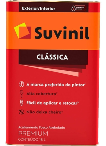 Tinta Látex Premium Pva Branco Neve 18 Litros - Suvinil