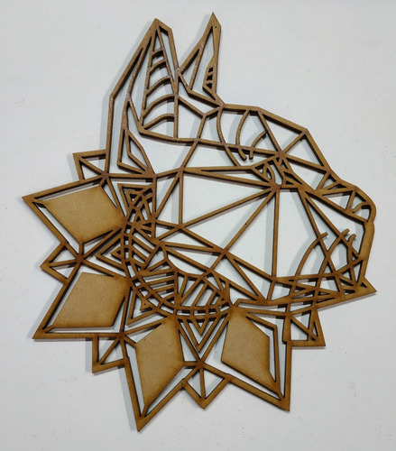 Imagen 10 de 10 de Cuadro Animales Geometricos Salvajes , 50 Cm Mdf De 2.5mm