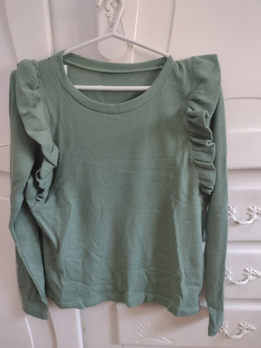 Remera Wafle Verde 