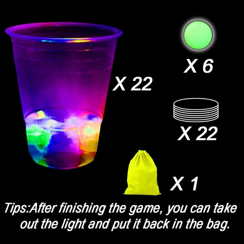 Juego De Pong De Bebidas Para Fiestas En Interiores Y Exteri