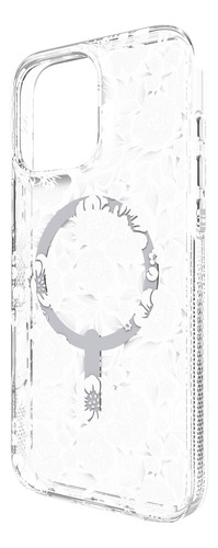 Funda Para Iphone 16 Pro Max Con Magsafe Zagg Floral Blanco